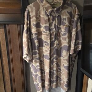Men's Camouflage Casual Button Down Shirt